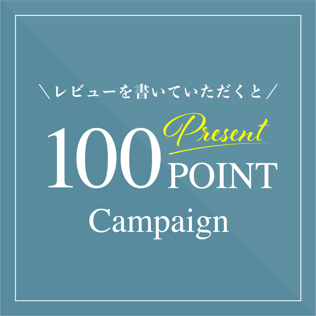 レビューを書いていただくと100pointキャンペーン