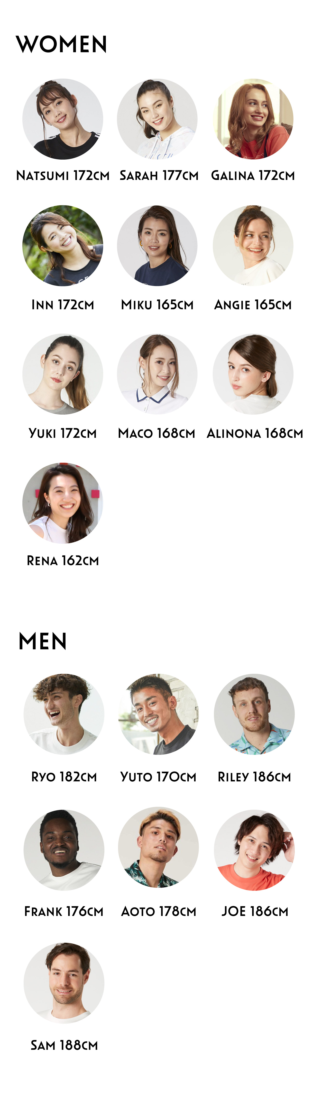 オーシャンウェブモデル一覧