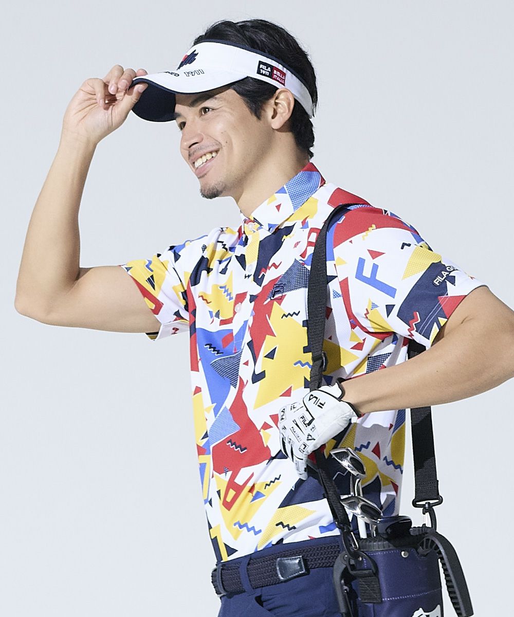 FILA GOLFメンズ POP柄半袖シャツ｜吸汗速乾 / UVカット | OCEANweb