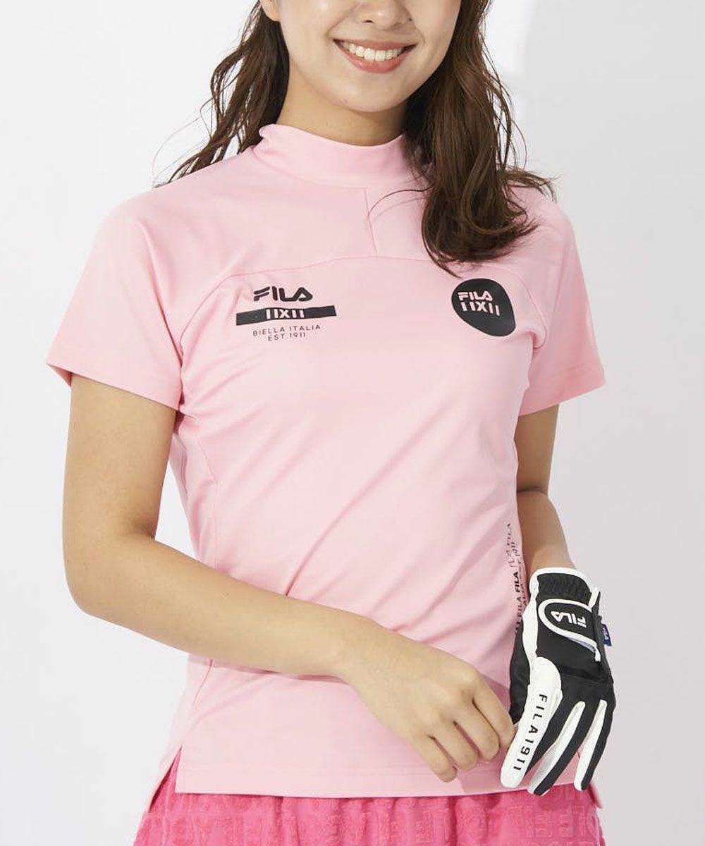 FILA GOLFレディース モックネックシャツ｜吸汗速乾 / UVカット / 接触