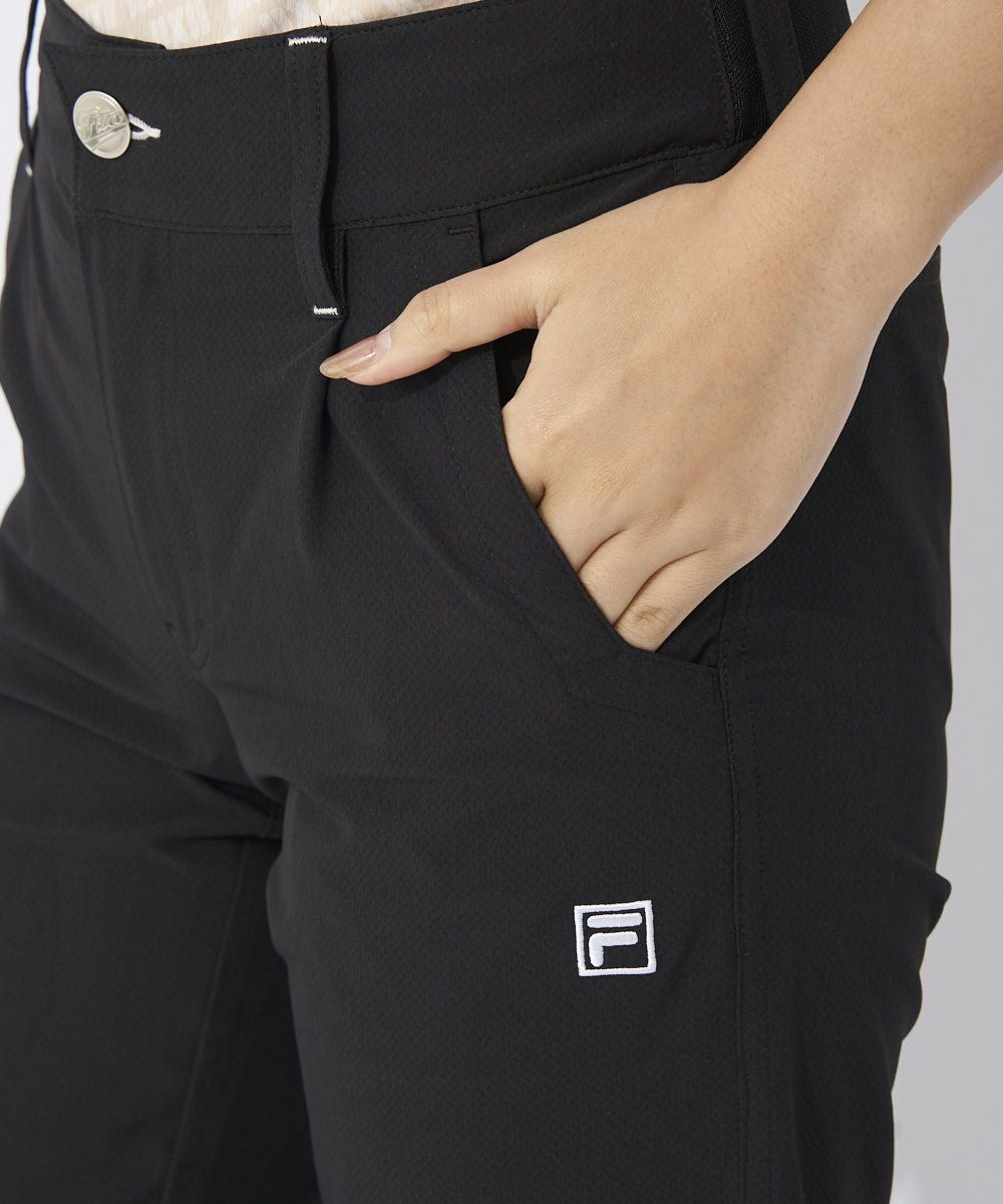 FILA GOLFレディース クロップドパンツ｜4WAYストレッチ/吸汗速乾/UV