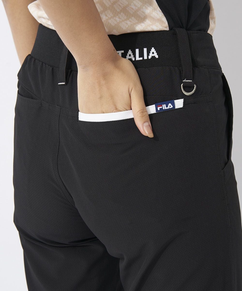 FILA GOLFレディース クロップドパンツ｜4WAYストレッチ/吸汗速乾/UV