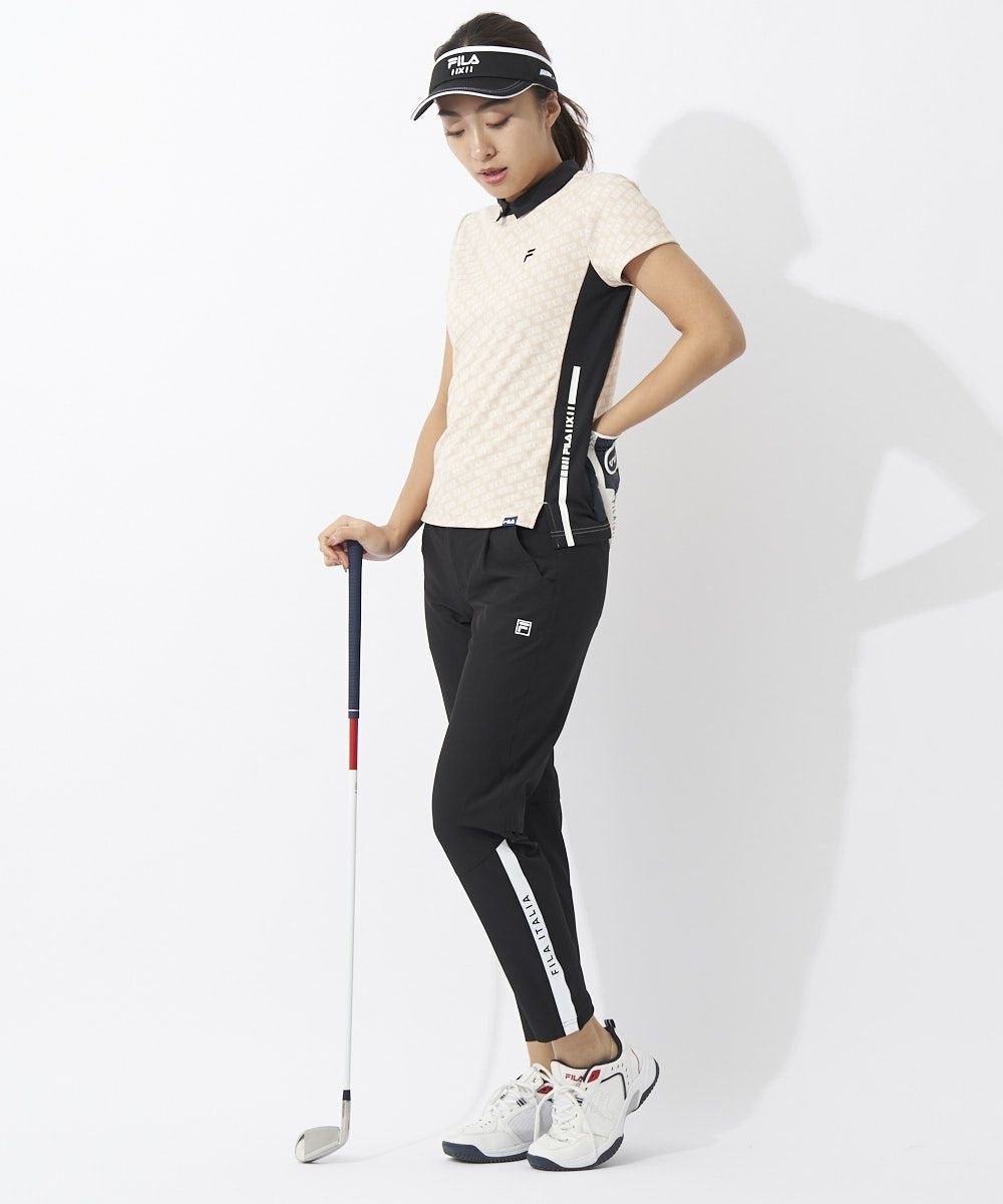 FILA GOLFレディース クロップドパンツ｜4WAYストレッチ/吸汗速乾/UV