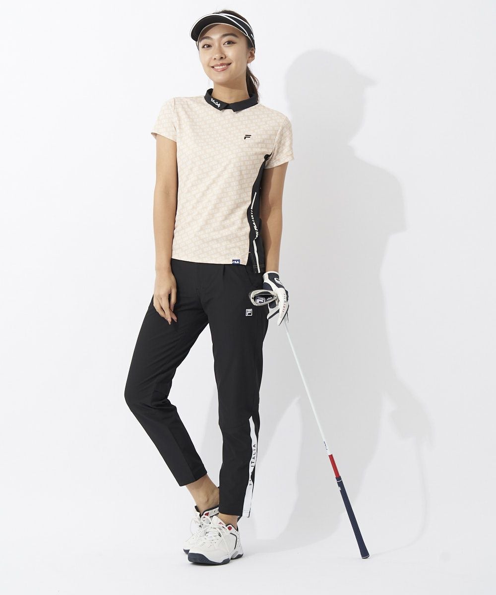 FILA GOLFレディース クロップドパンツ｜4WAYストレッチ/吸汗速乾/UV