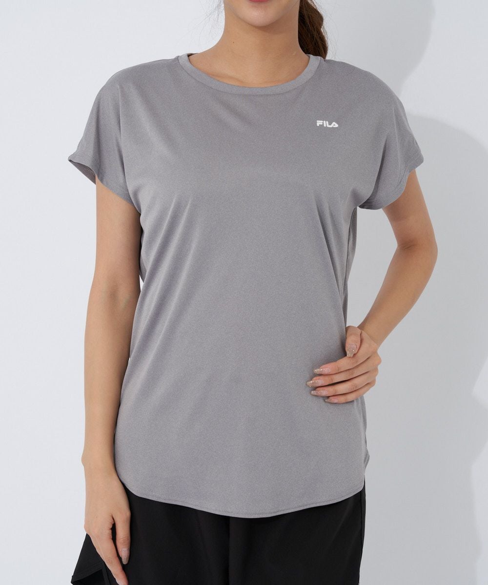 【新品未使用タグ付き】FILA テニスウェア XLサイズ グレー レディース S～5Lサイズ展開】FILAレディース セット水着｜水陸両用 フィットネス