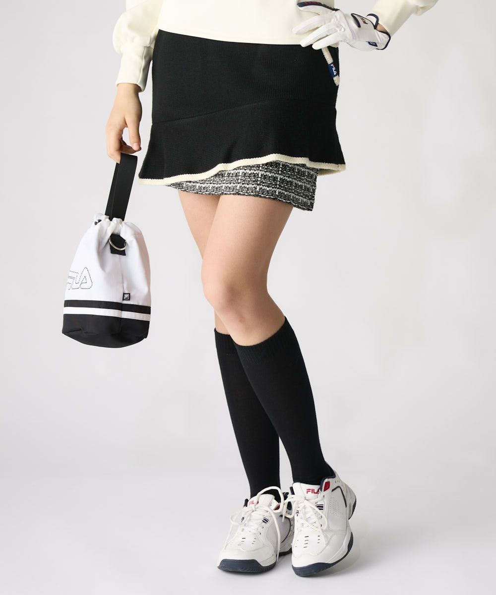 FILA レディース ゴルフウェア セーター スカート セットアップ FILA GOLFレディース ツイードニットスカート/セットアップ可
