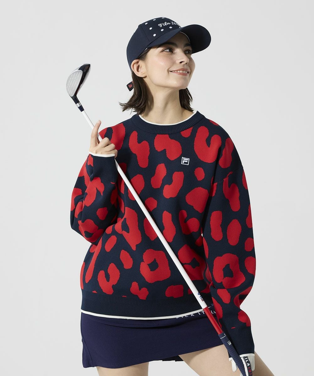 FILA GOLFレディース 柄バリエーションニット/セーター｜撥水加工