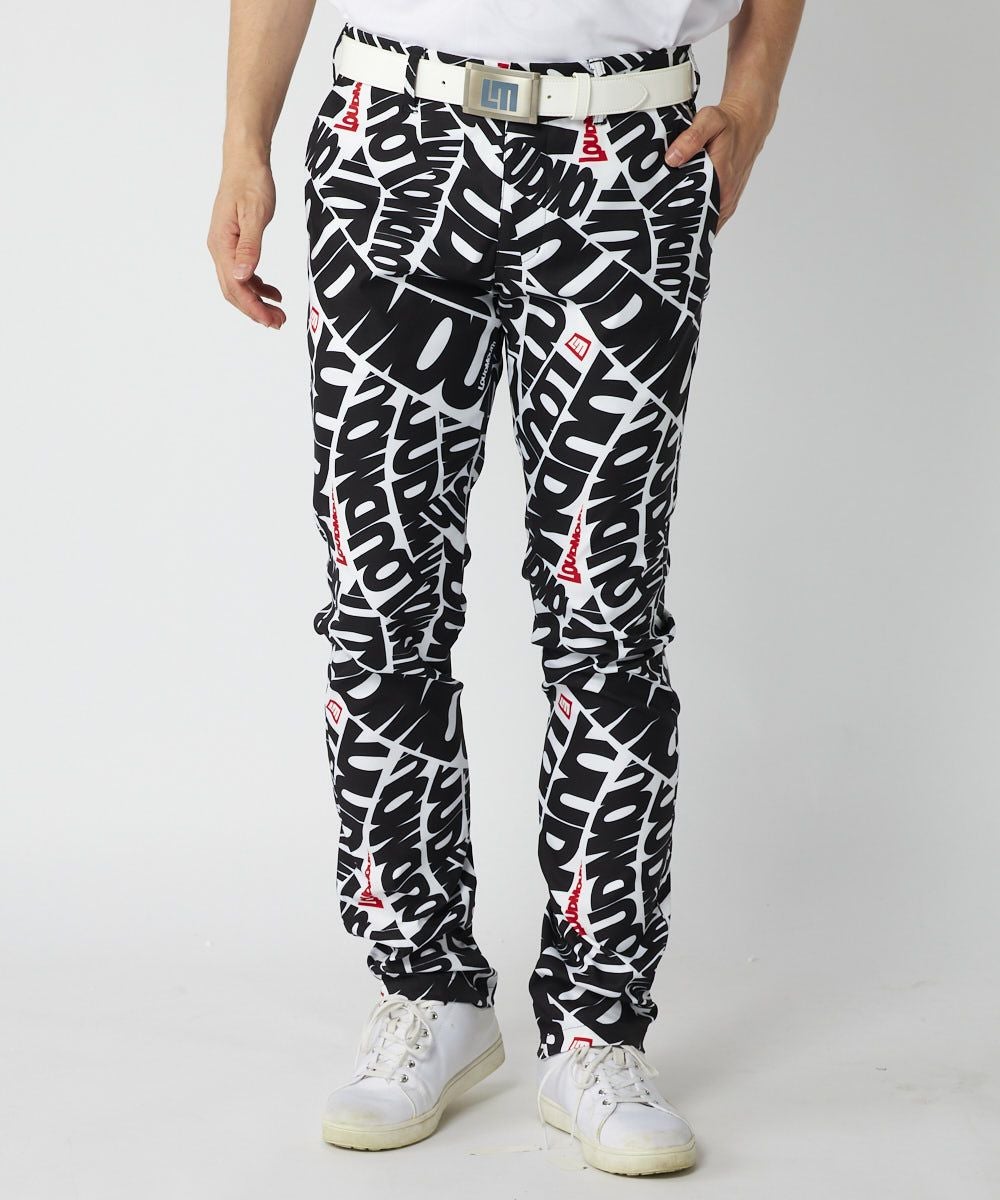 LOUDMOUTHメンズ ストレッチツイル 柄パンツ Splash Neon/スプラッシュ