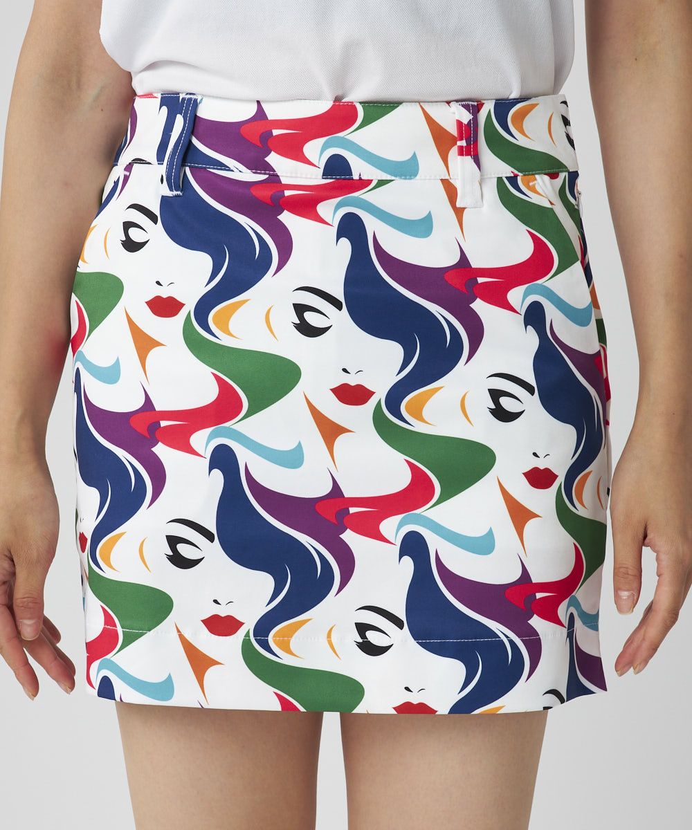 LOUDMOUTH★ 新品未使用ストレッチツイル柄スカート スージー LOUDMOUTHレディース ストレッチツイル 柄ツイルスカート Susie