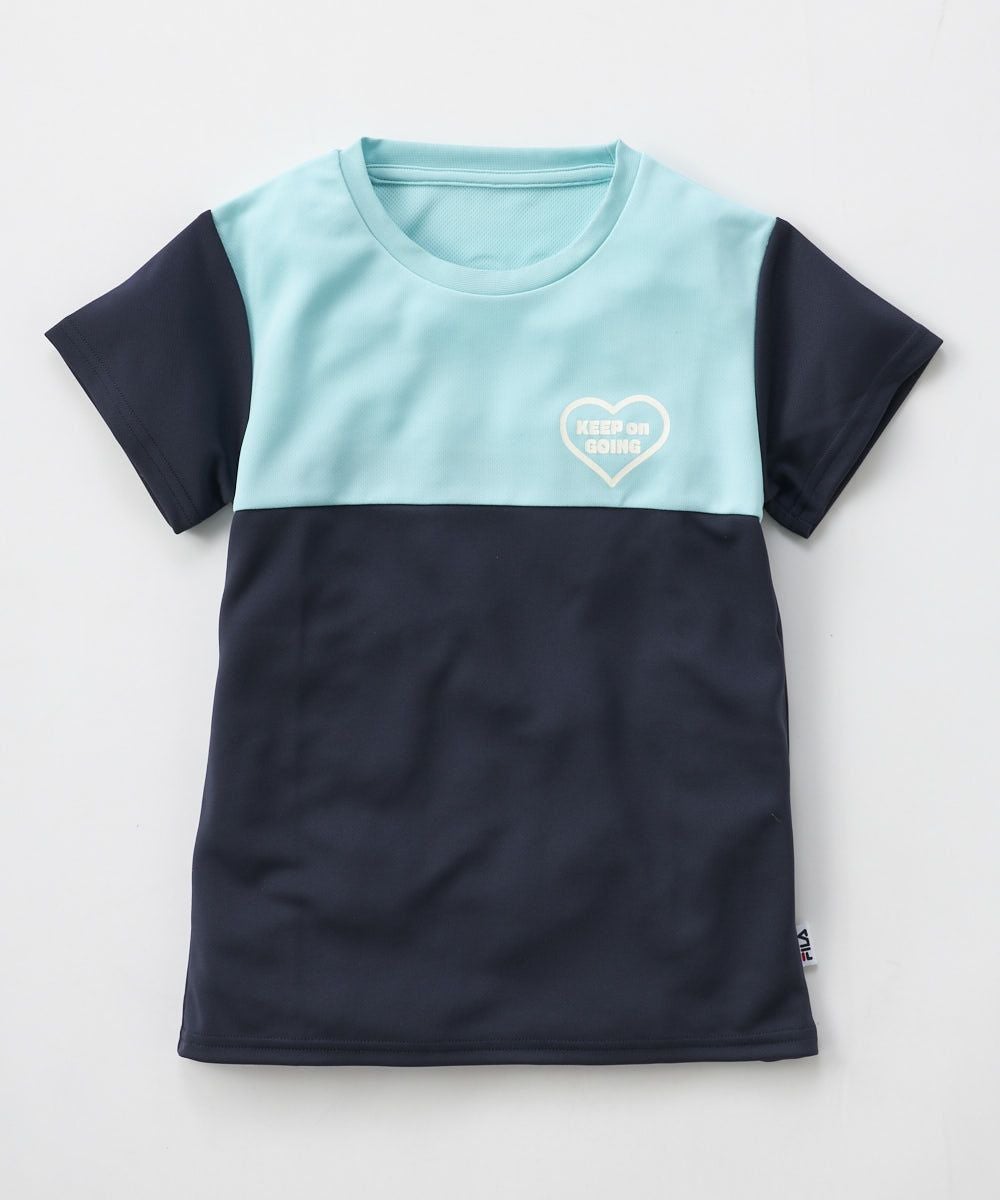 FILA スカート付きスポーツウェア ベージュ/ネイビー　Mサイズ oceanweb-store_792301