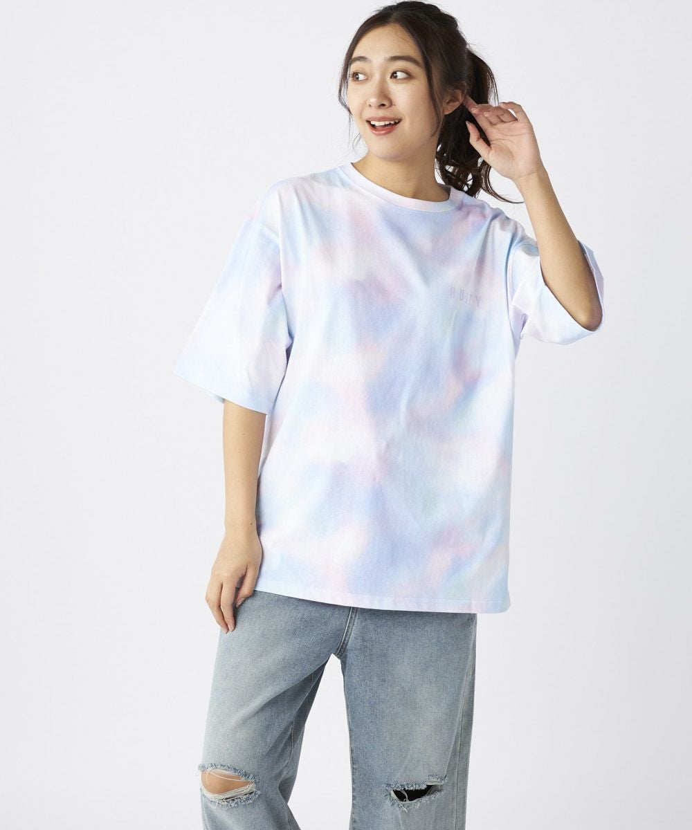 RUSTYレディース ニコちゃん Tシャツ タイダイ系 | OCEANweb