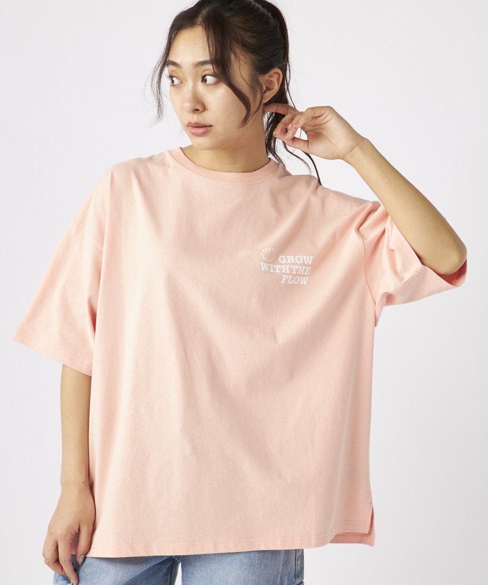 組曲　テレココサージュTシャツサイズ2 テレコ・ギャザー》カットソー／カジュアル×フェミニン／春夏／全3色