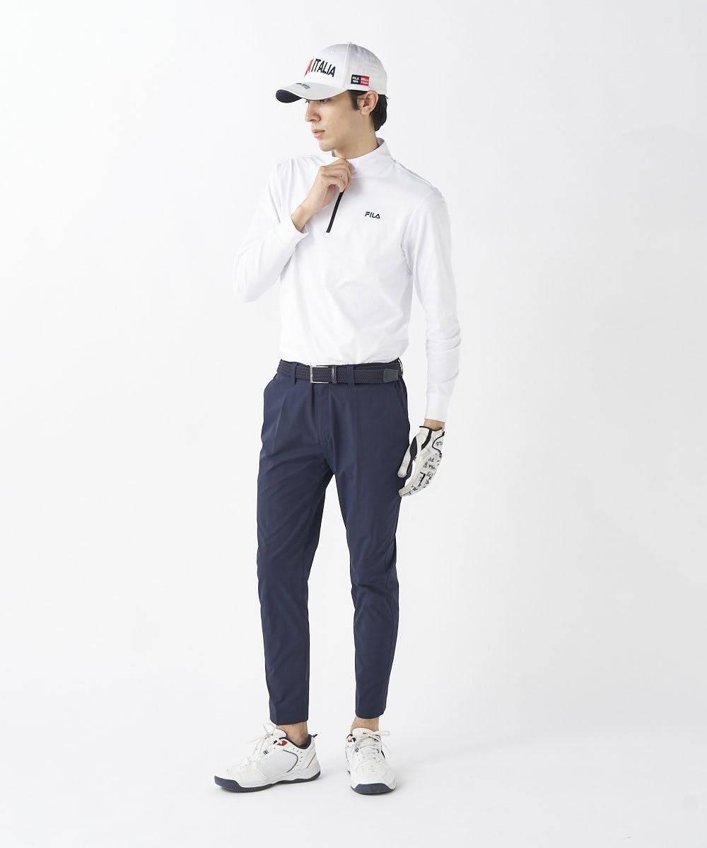 FILA GOLFメンズ 【NET限定】ハーフジップ長袖シャツ | 吸汗速乾・UV