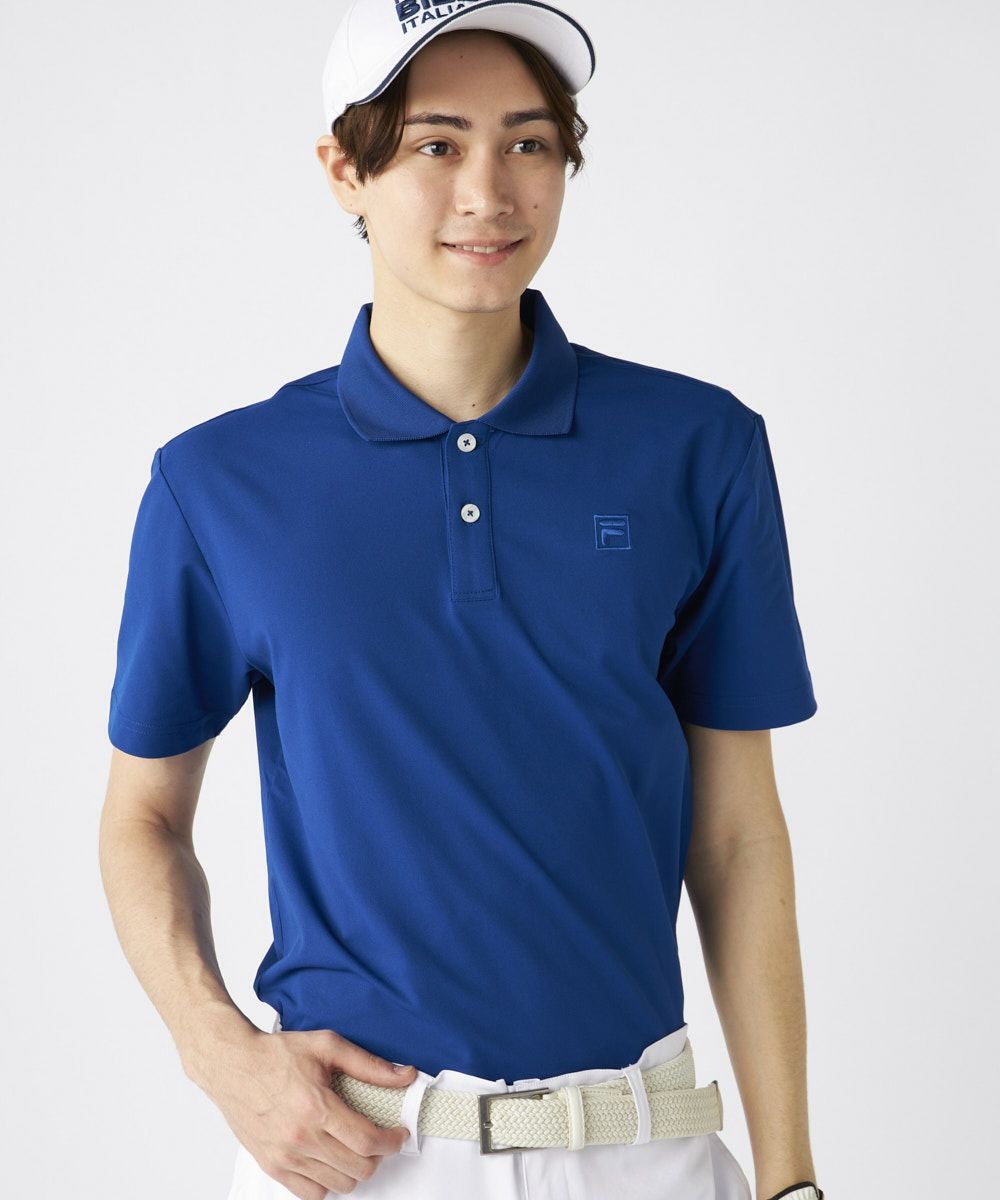FILA GOLFメンズ ベーシック半袖ポロシャツ | 吸汗速乾・UVカット