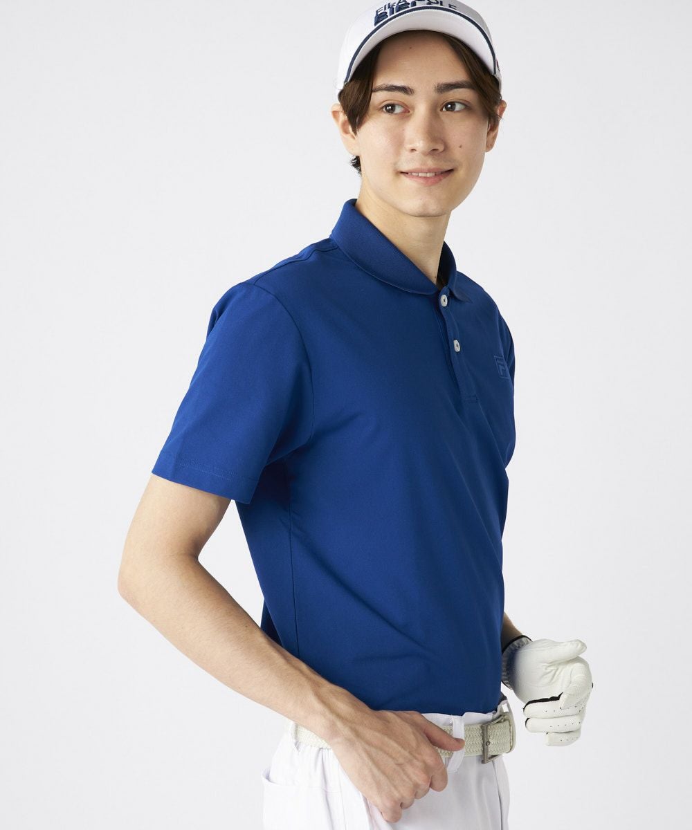 FILA GOLFメンズ ベーシック半袖ポロシャツ | 吸汗速乾・UVカット