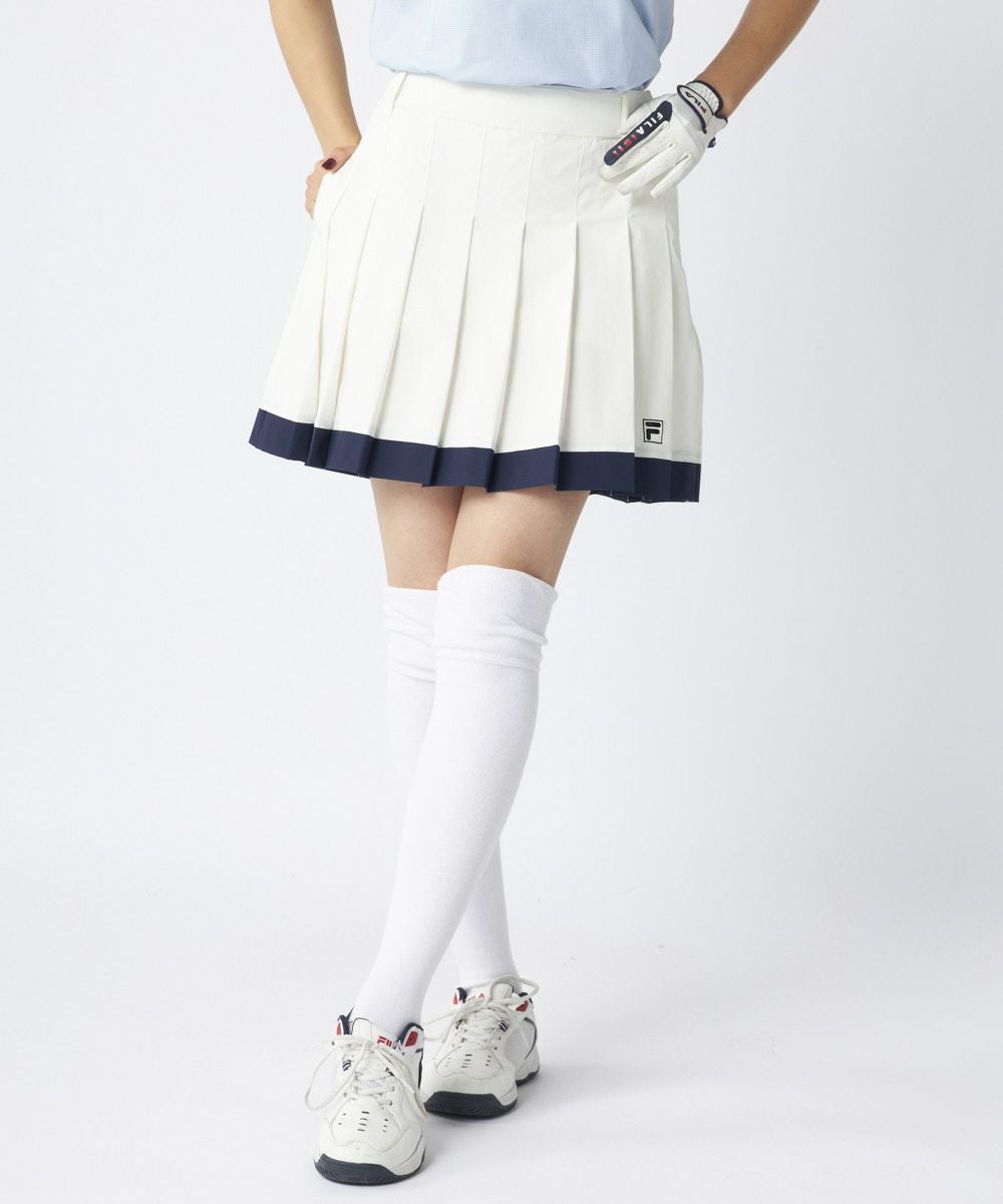 FILA ゴルフスカート FILA GOLFレディース 裾ラインプリーツスカート|セットアップ可 | 撥水