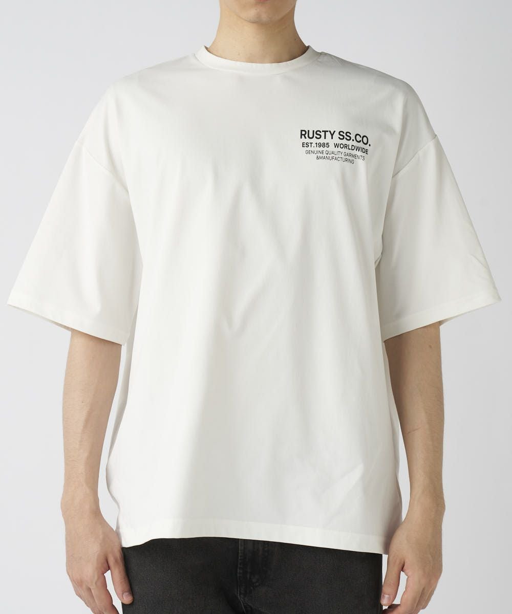 RUSTYメンズ 水陸両用 バックサークルロゴ 半袖Tシャツ | OCEANweb