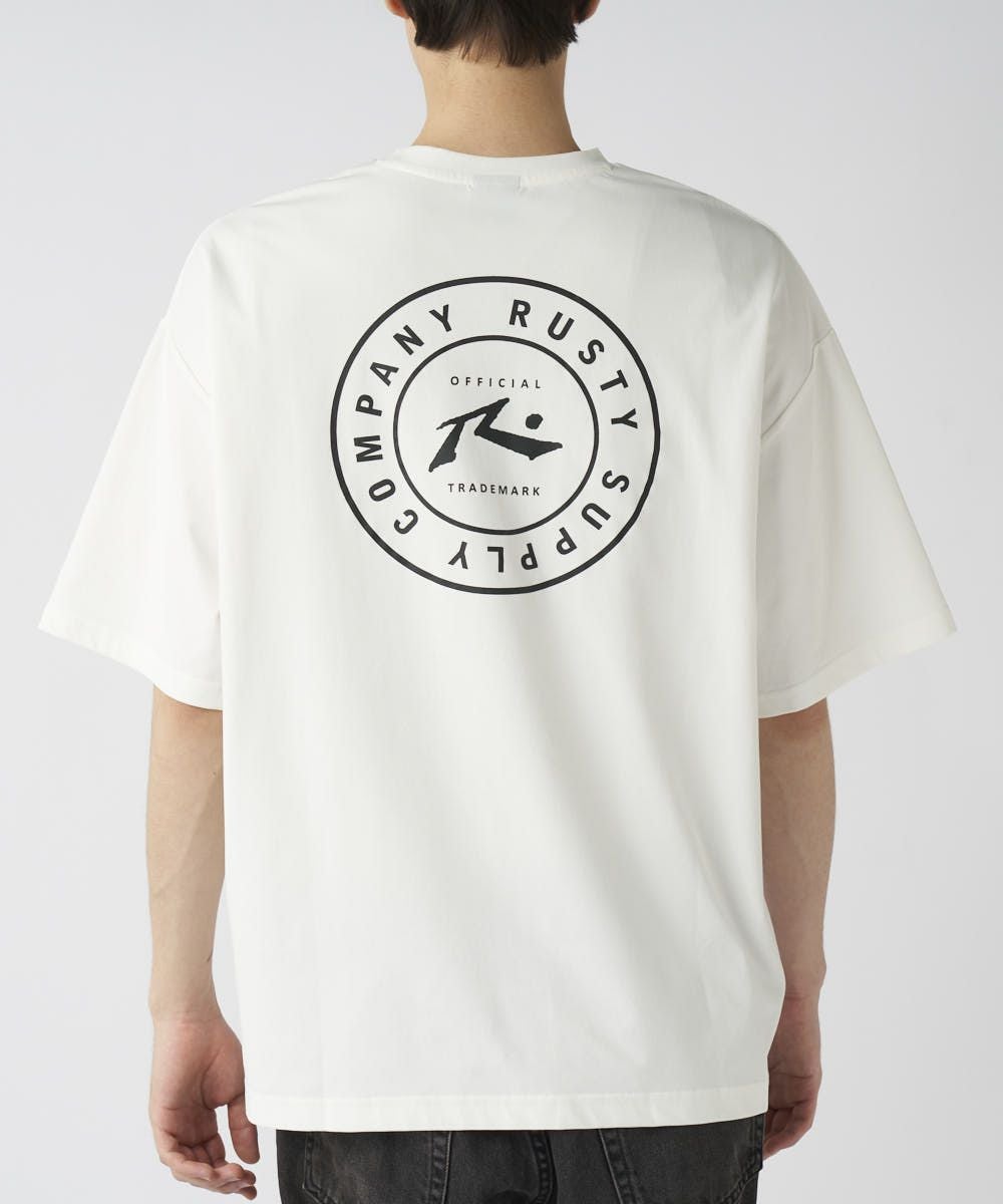 RUSTYメンズ 水陸両用 バックサークルロゴ 半袖Tシャツ | OCEANweb