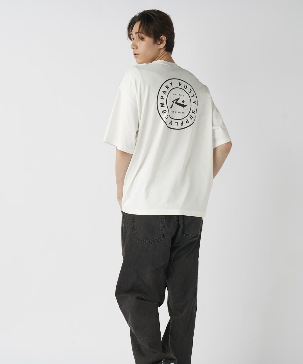 RUSTYメンズ 水陸両用 バックサークルロゴ 半袖Tシャツ | OCEANweb