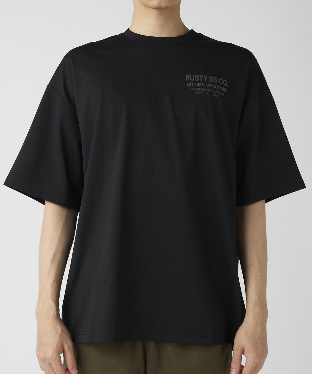 RUSTYメンズ 水陸両用 バックサークルロゴ 半袖Tシャツ | OCEANweb