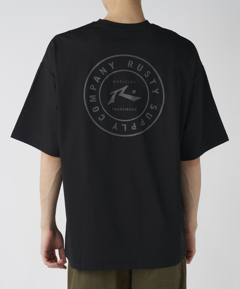 RUSTYメンズ 水陸両用 バックサークルロゴ 半袖Tシャツ | OCEANweb