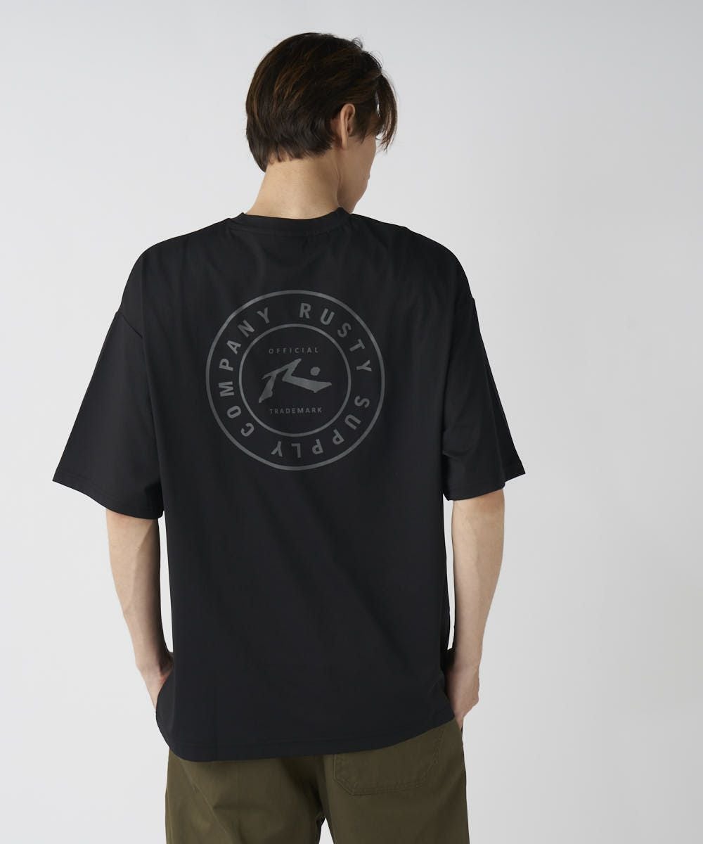 RUSTYメンズ 水陸両用 バックサークルロゴ 半袖Tシャツ | OCEANweb