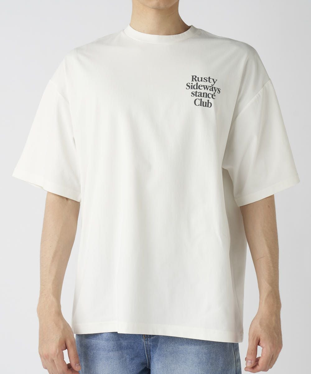 RUSTYメンズ 水陸両用 バックフォトプリント 半袖Tシャツ | OCEANweb