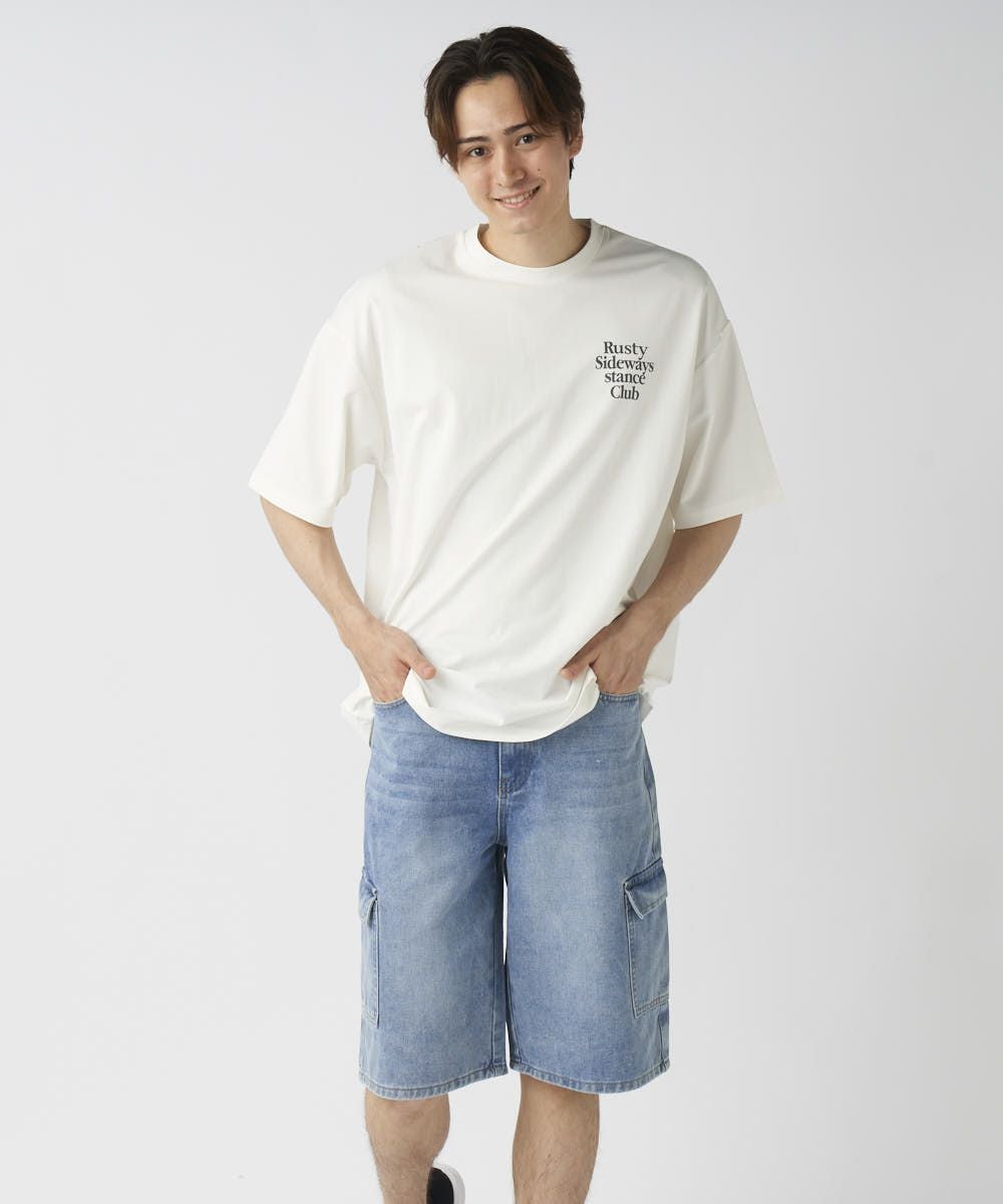 RUSTYメンズ 水陸両用 バックフォトプリント 半袖Tシャツ | OCEANweb