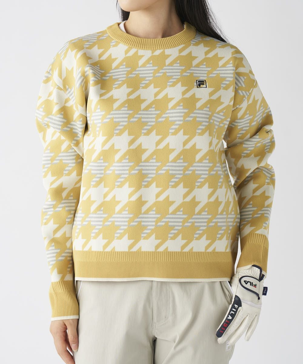 FILA GOLFレディース 柄違いクルーネックセーター | OCEANweb