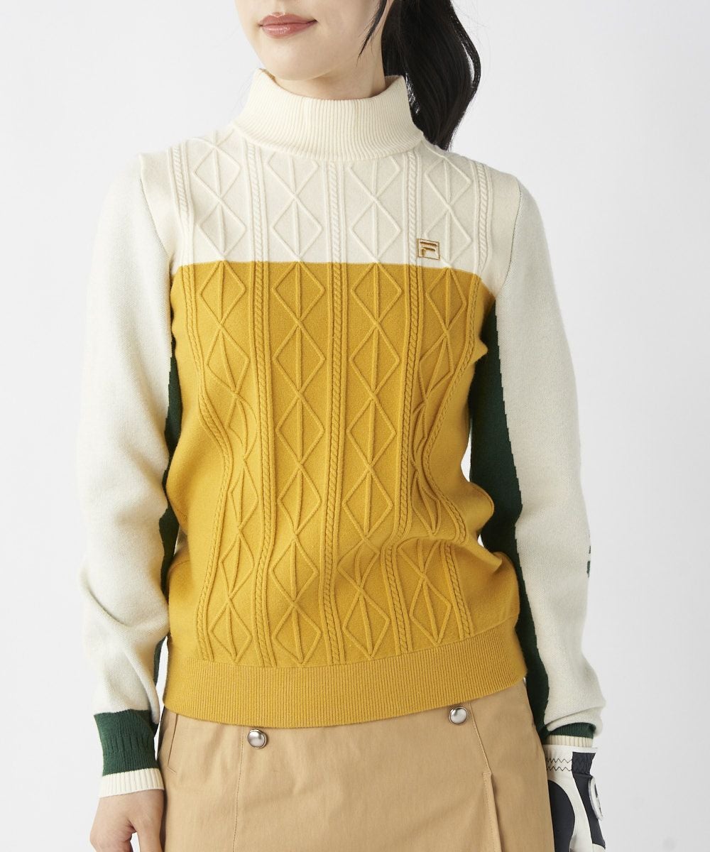 新品FILA ゴルフ　ブロック切り替えモックネックセーター　Mサイズ ヨドバシ.com - フィラ FILA ゴルフウェア レディス ブロック切り替え