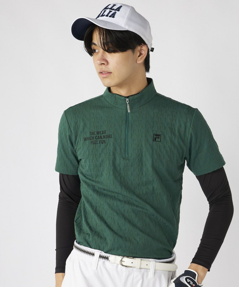 FILA GOLFメンズ ハーフジップ半袖シャツインナーセット | OCEANweb