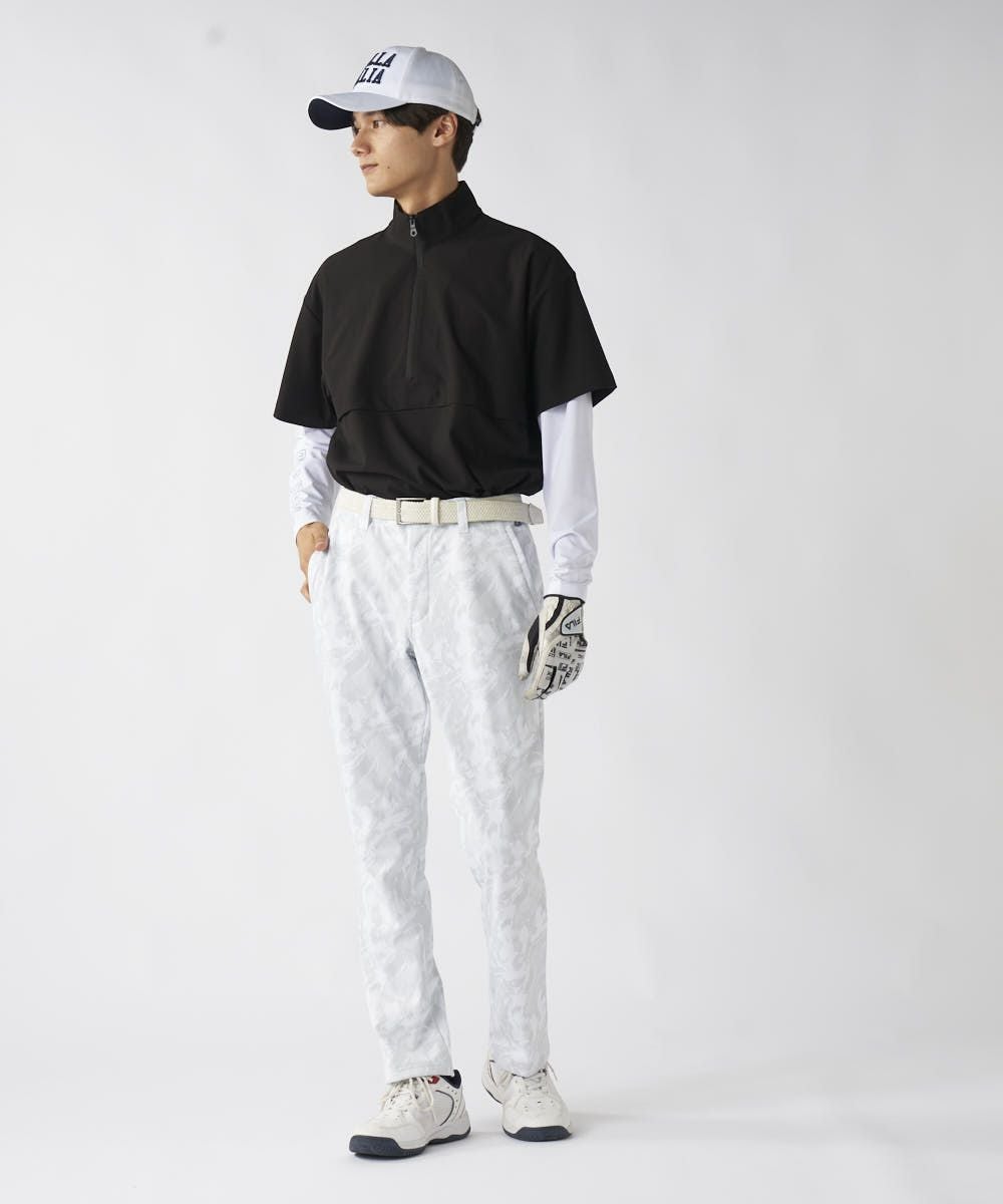 FILA GOLFメンズ 長袖インナーセット半袖ハーフジッププルオーバー