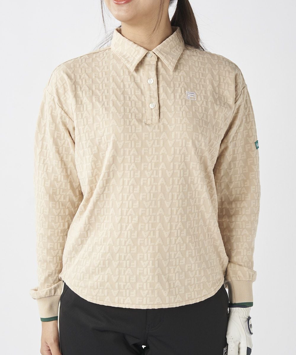 FILA GOLFレディース ブロック切り替えモックネックセーター