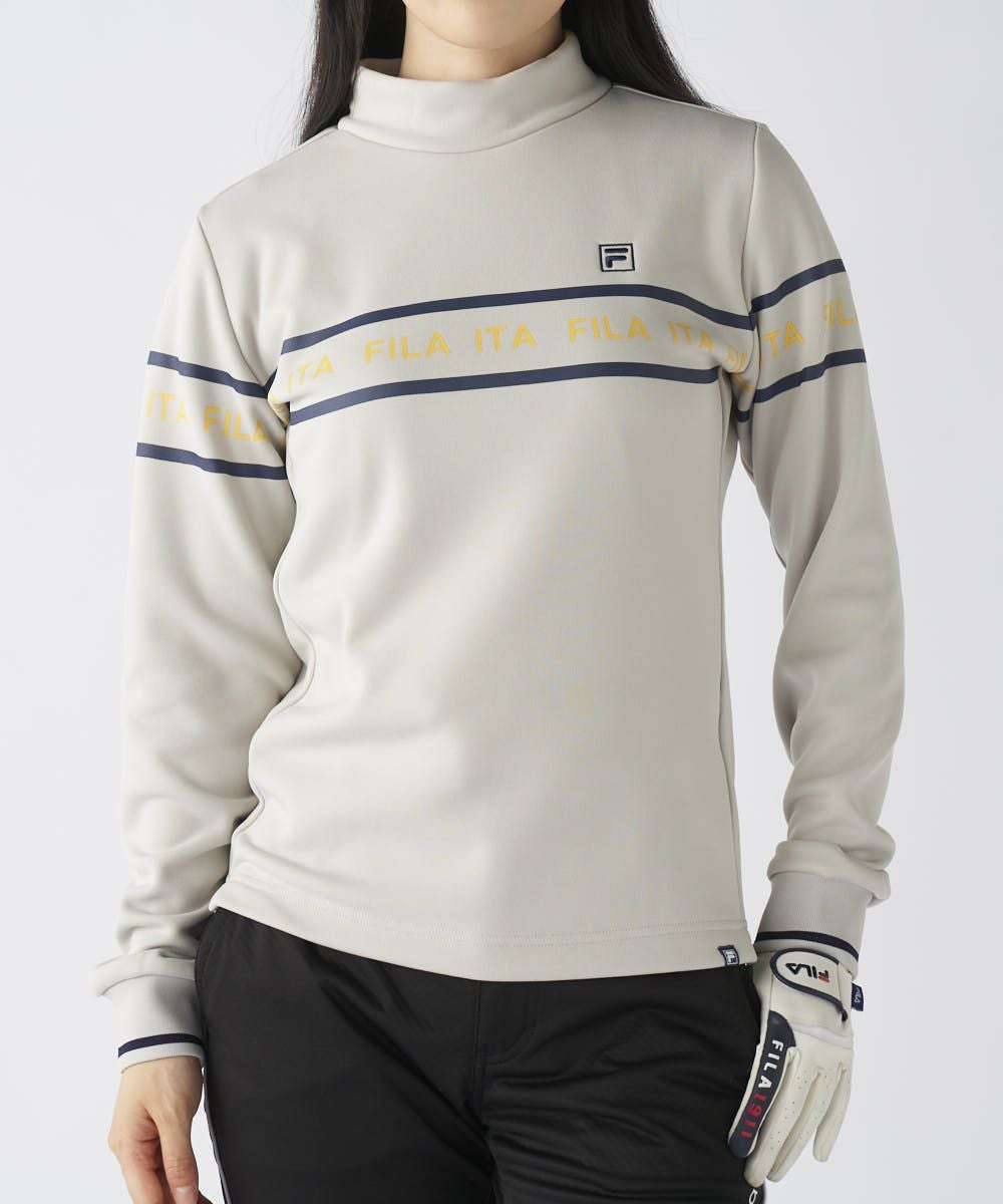 FILA GOLFレディース 裏起毛長袖モックネックシャツ | OCEANweb