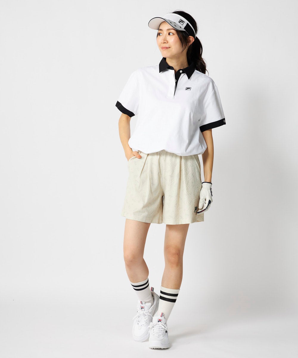 FILA GOLFレディース シアサッカーショートパンツ | セットアップ可