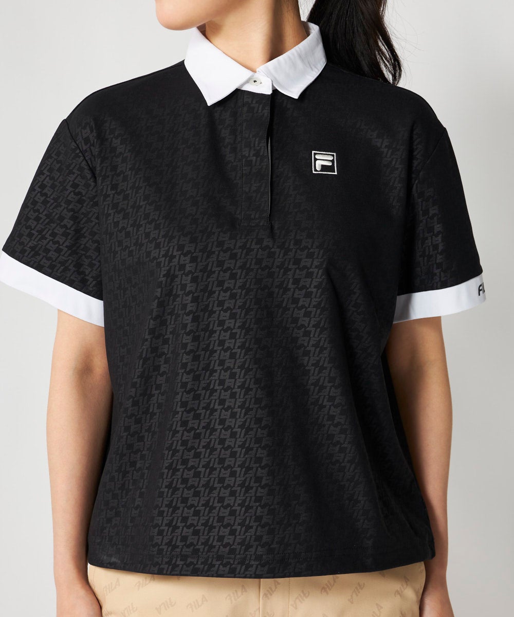 FILA GOLFレディース 襟切り替え半袖モックネックシャツ | OCEANweb