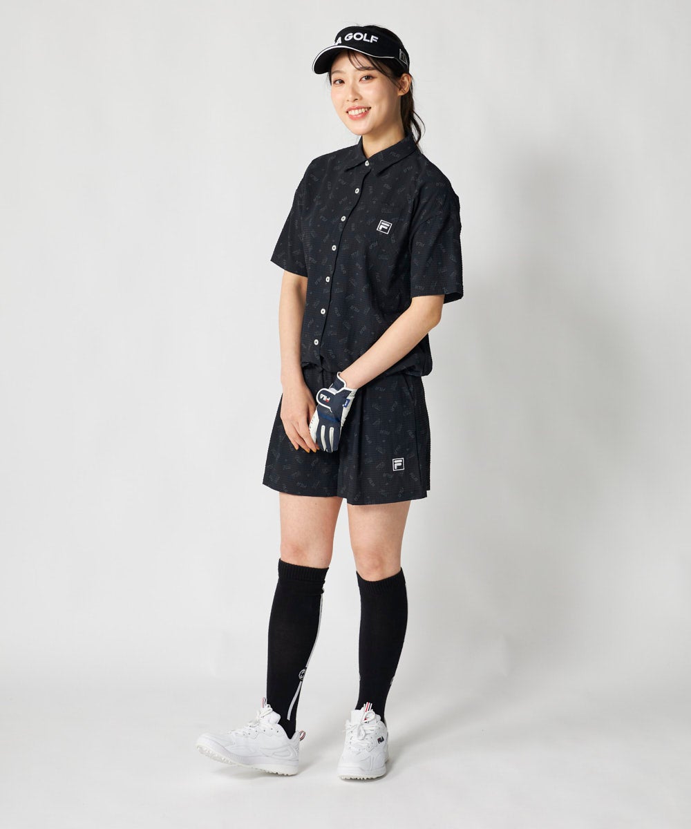 FILA GOLFレディース シアサッカー半袖シャツ | セットアップ可