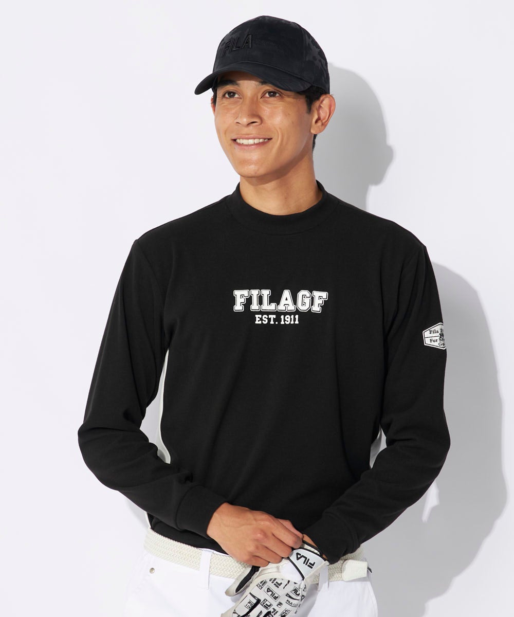 FILA GOLFメンズ 両面起毛モックネック長袖シャツ｜UV/保温 | OCEANweb